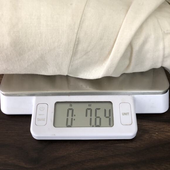 NWT ANN TAYLOR LOFT Linen Cotton Cropped Ruffle Open Jacket Sz 8 Ivory Raw Edge - Picture 10 of 10